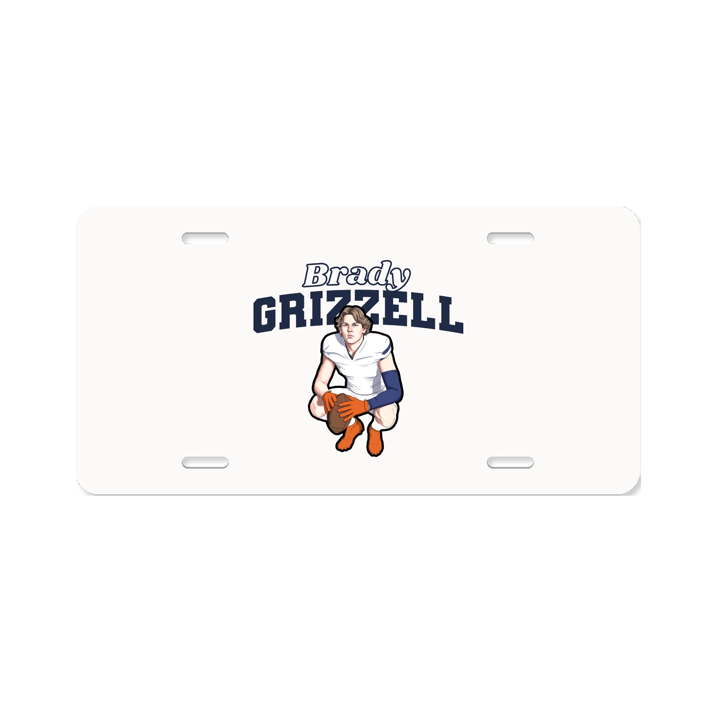License Plate — Name Arch in Classic
