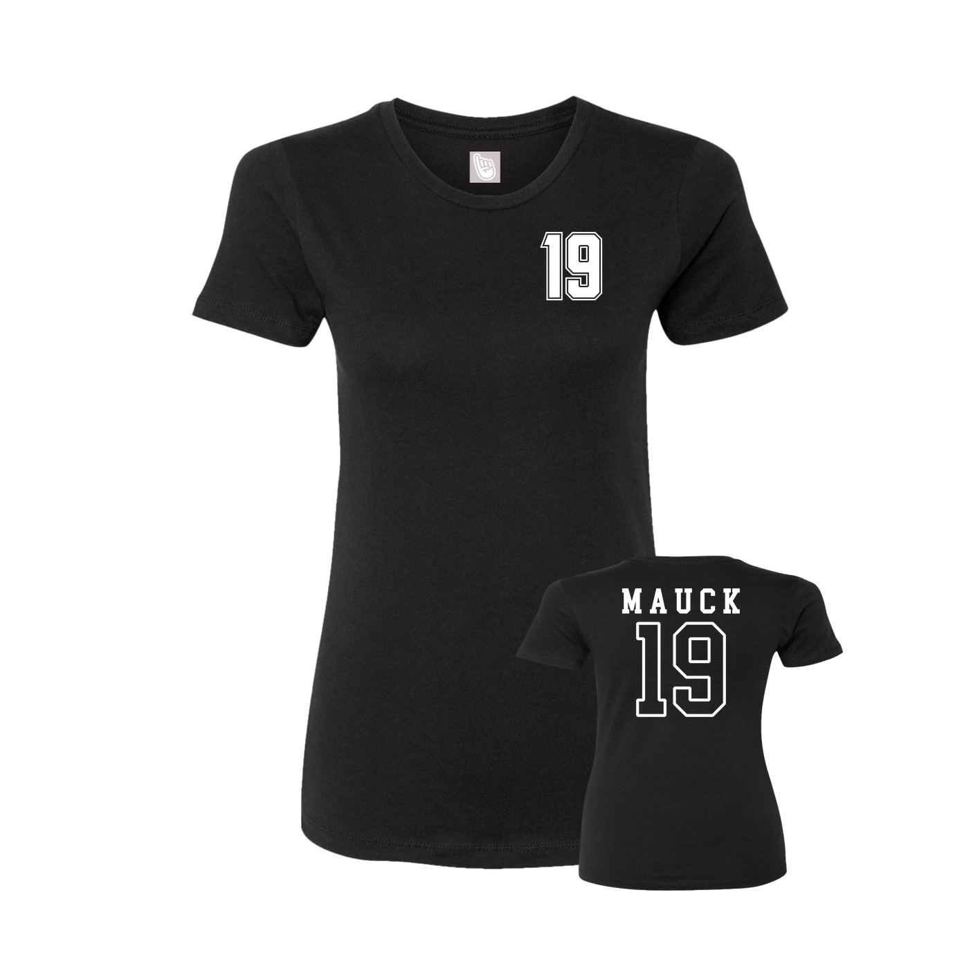 Womens Tee — Chest Back in Black