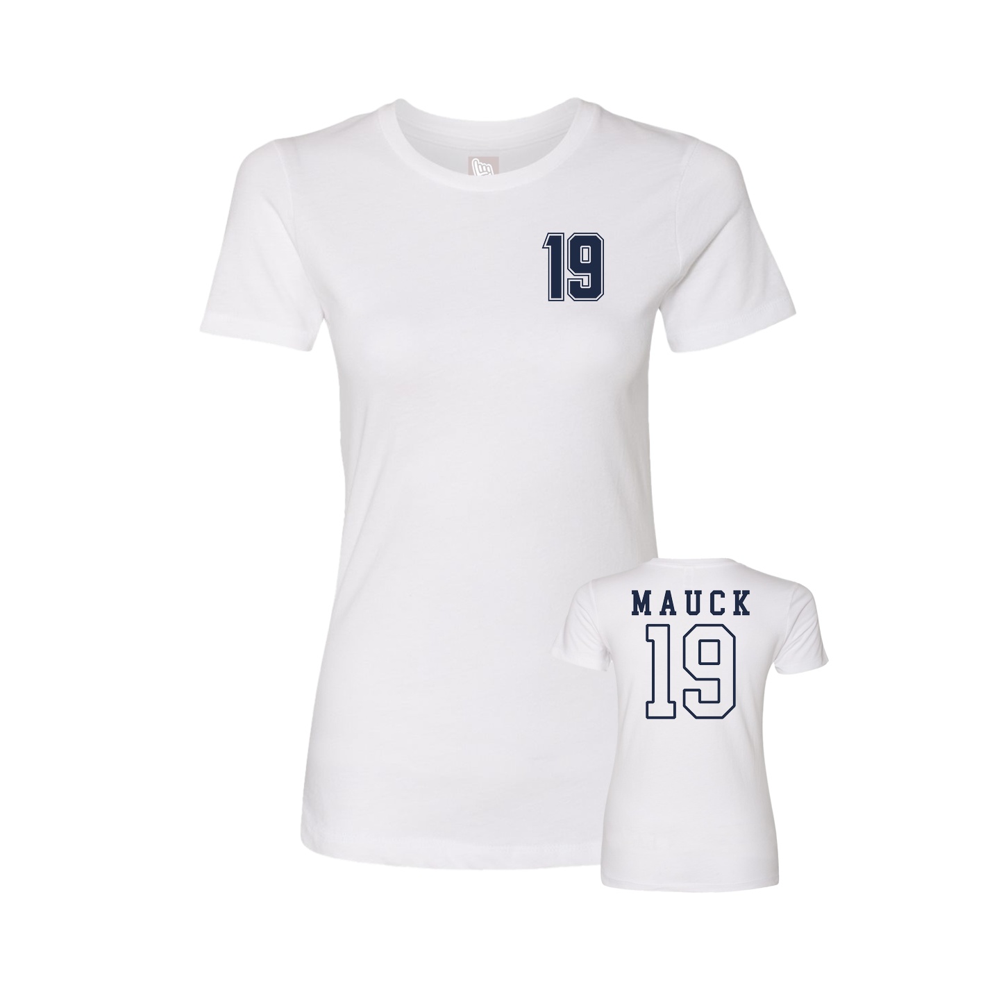 Womens Tee — Chest Back in White
