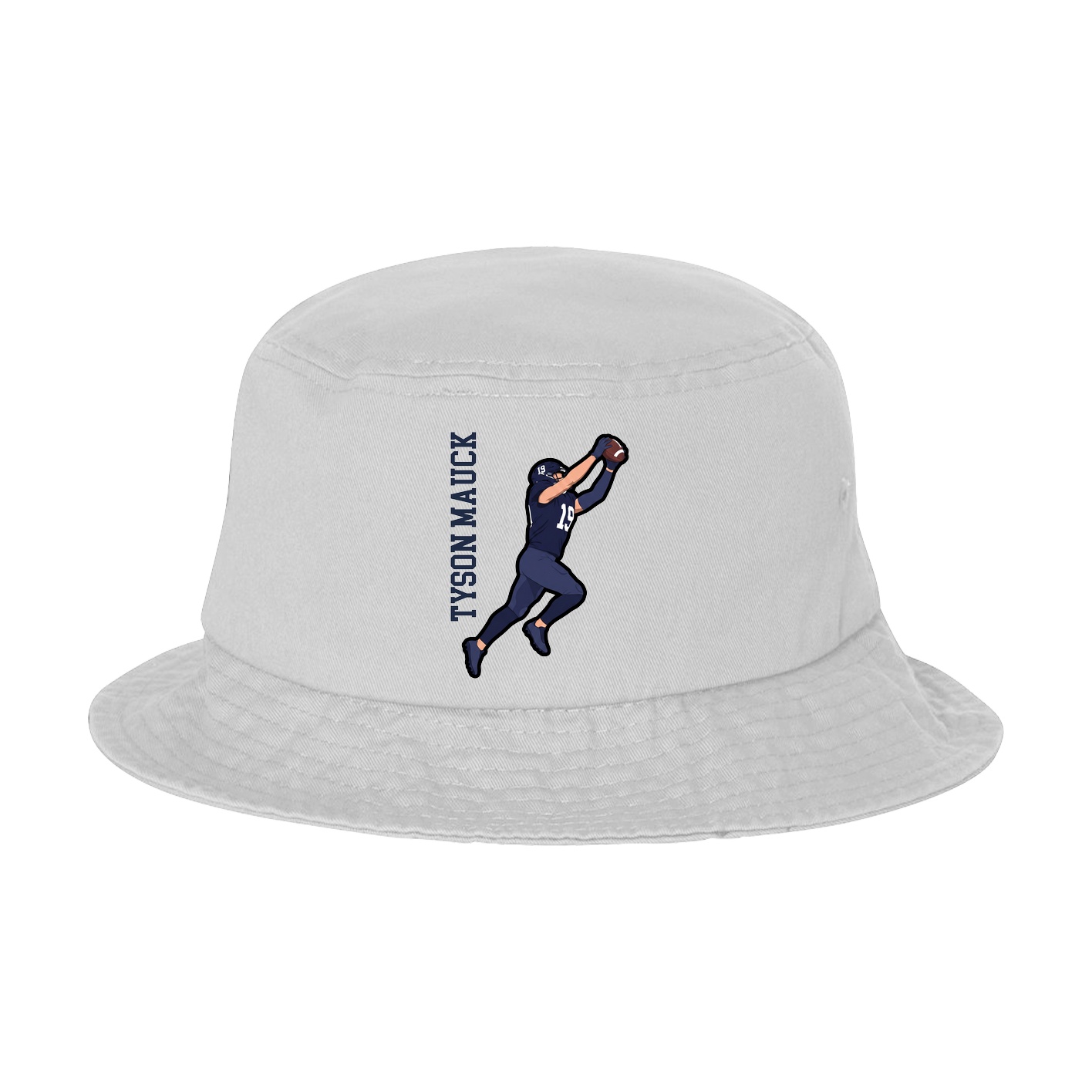 Bucket Cap — Name Vertical in White