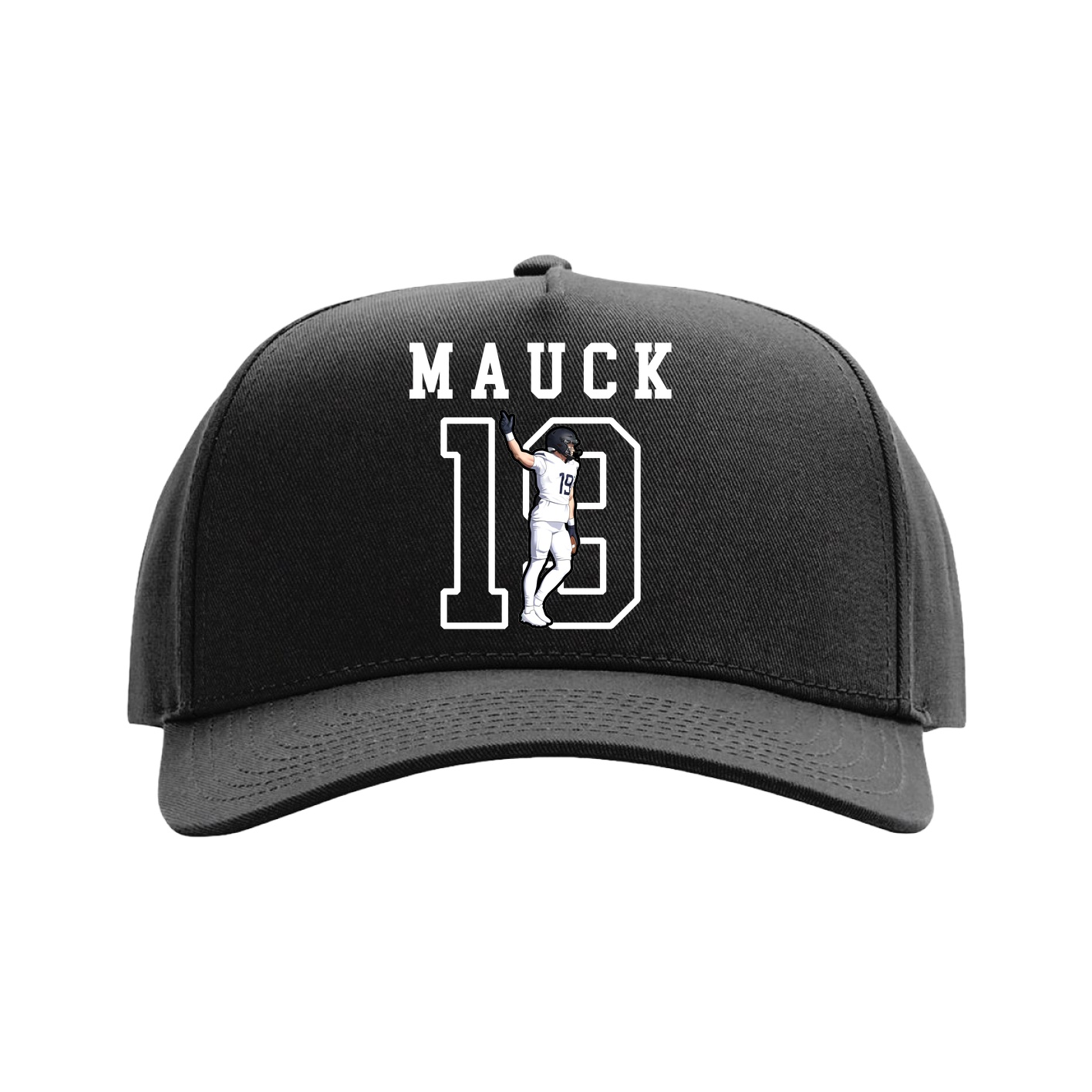 Full Fabric Five-Panel Champ Cap — Shirsey in Black