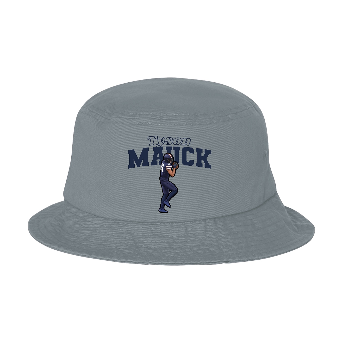Bucket Cap — Name Arch in Grey