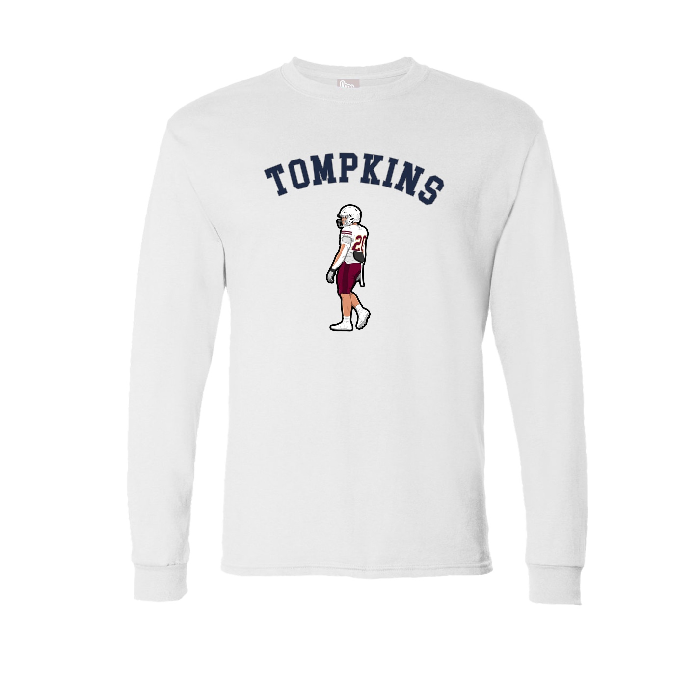 Long Sleeve Tee — Shirsey Arch in White