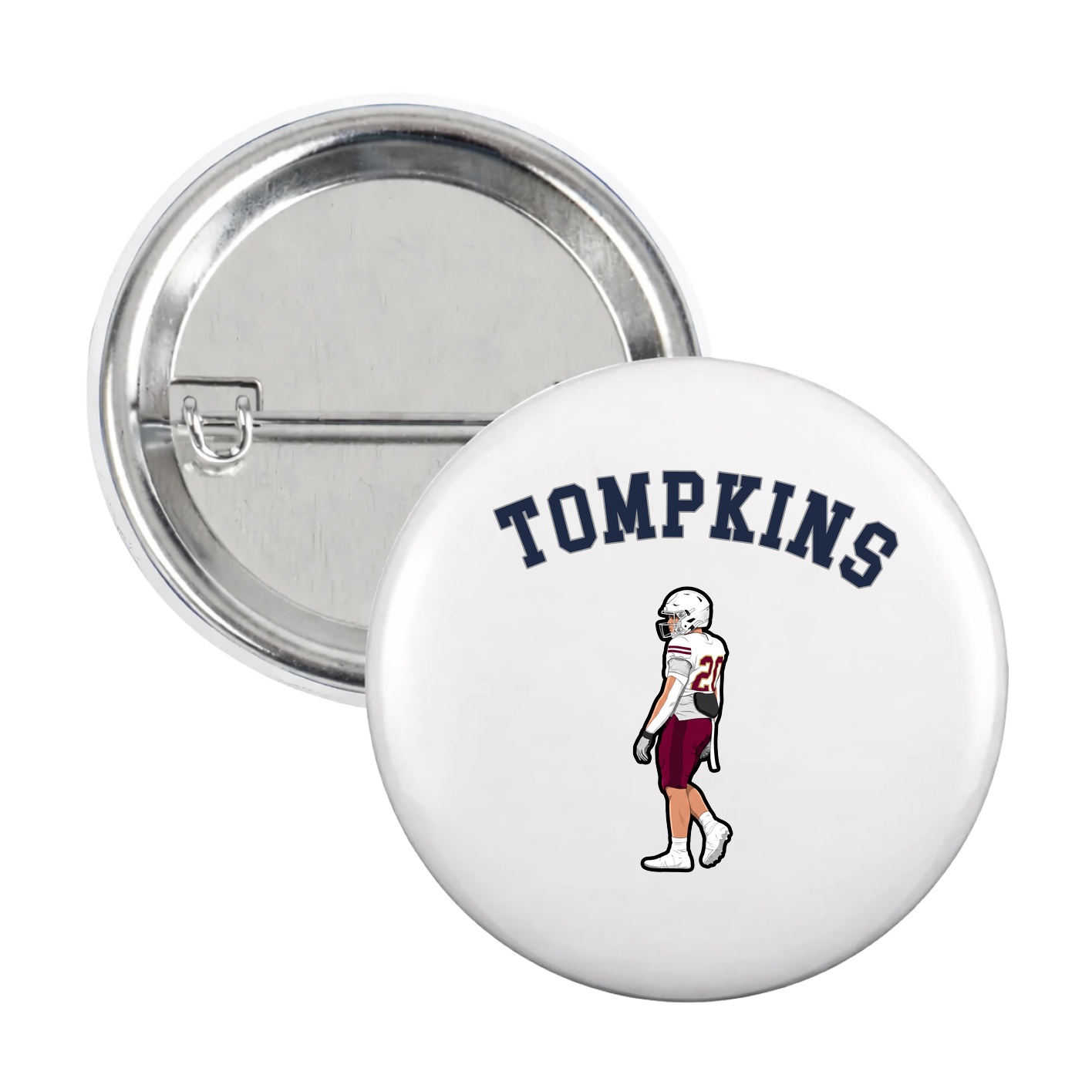 Game Day Button — Shirsey Arch in White