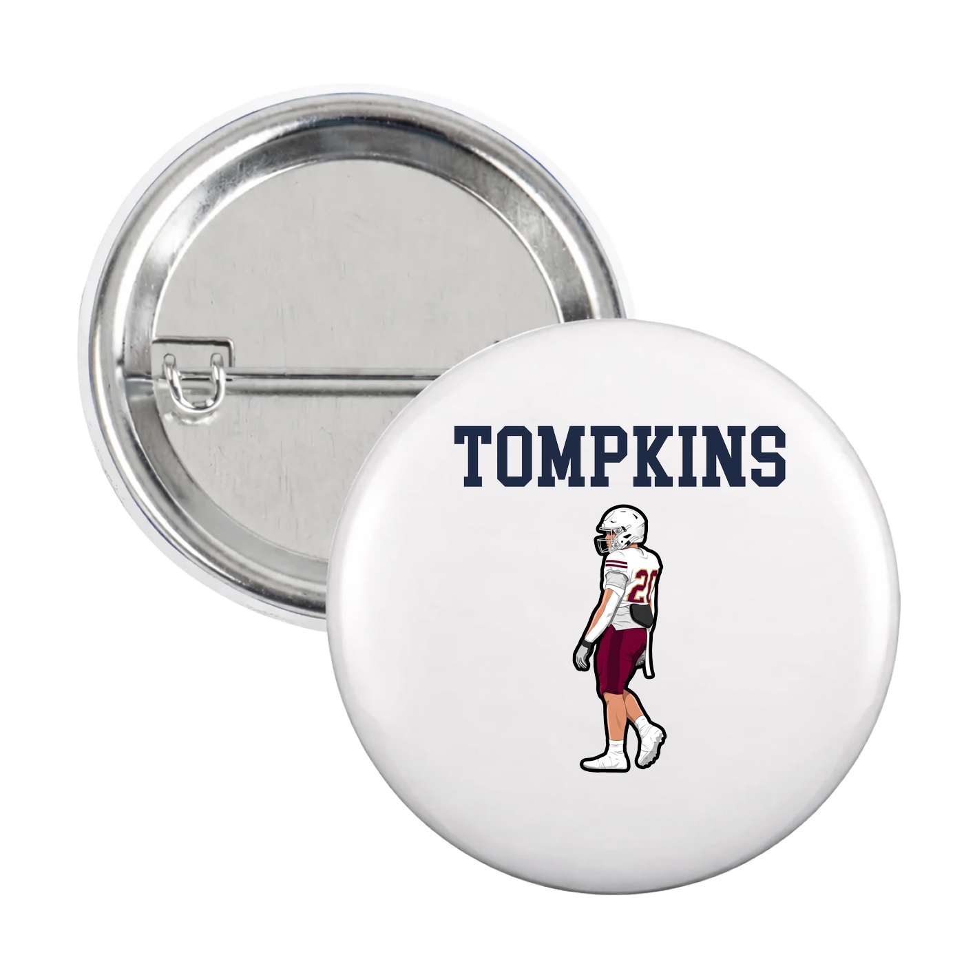 Game Day Button — Shirsey in White