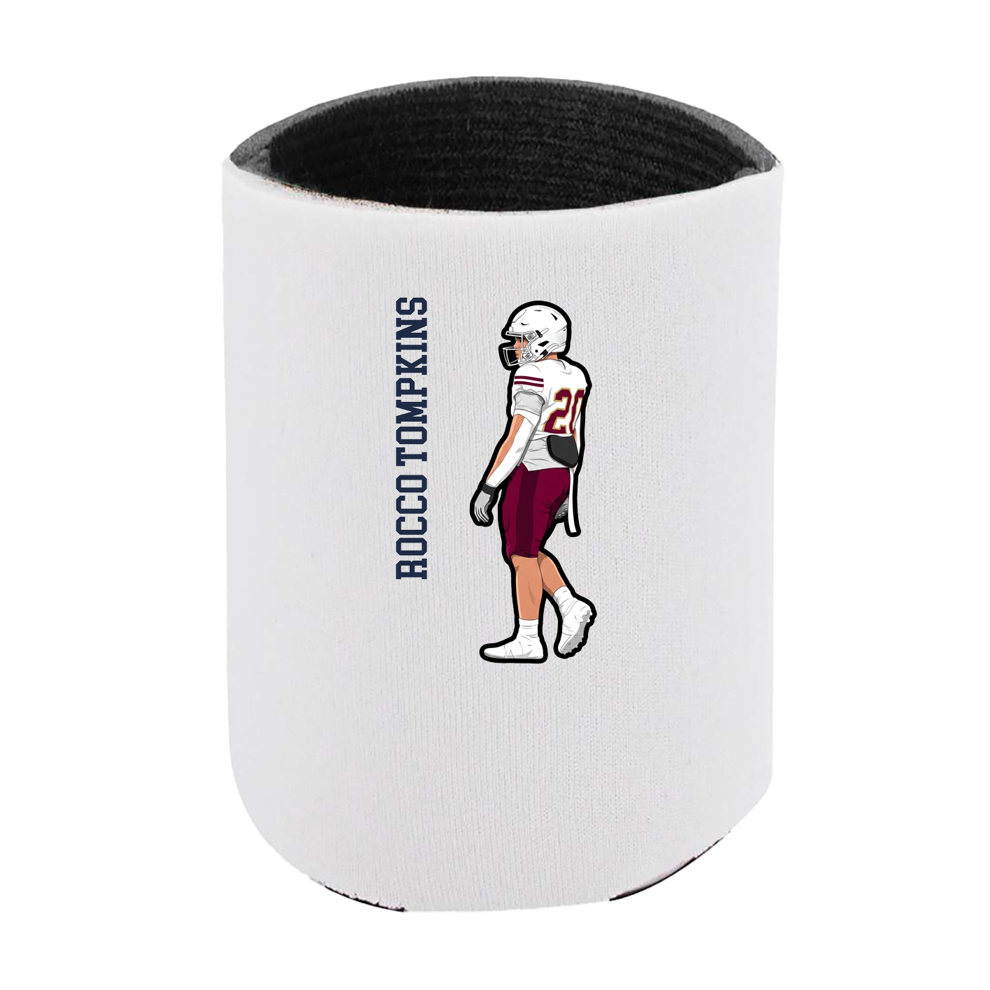 Can Holder — Name Vertical in White