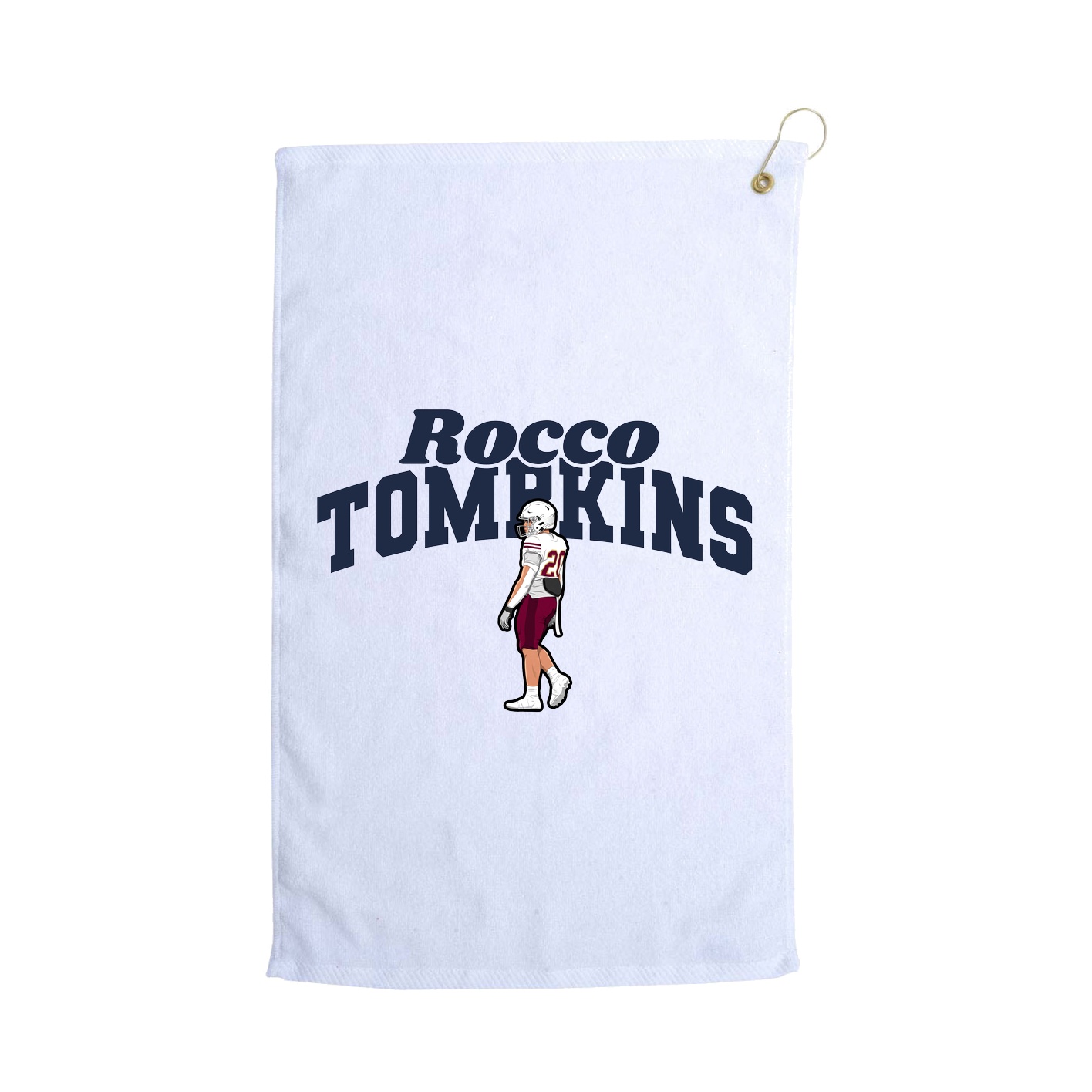Golf Towel — Signature Arch in White