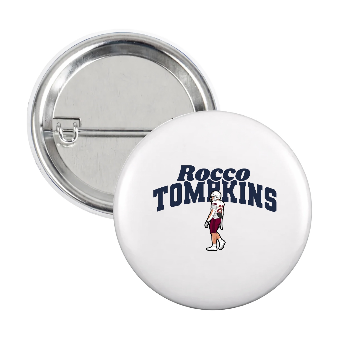 Game Day Button — Signature Arch in White