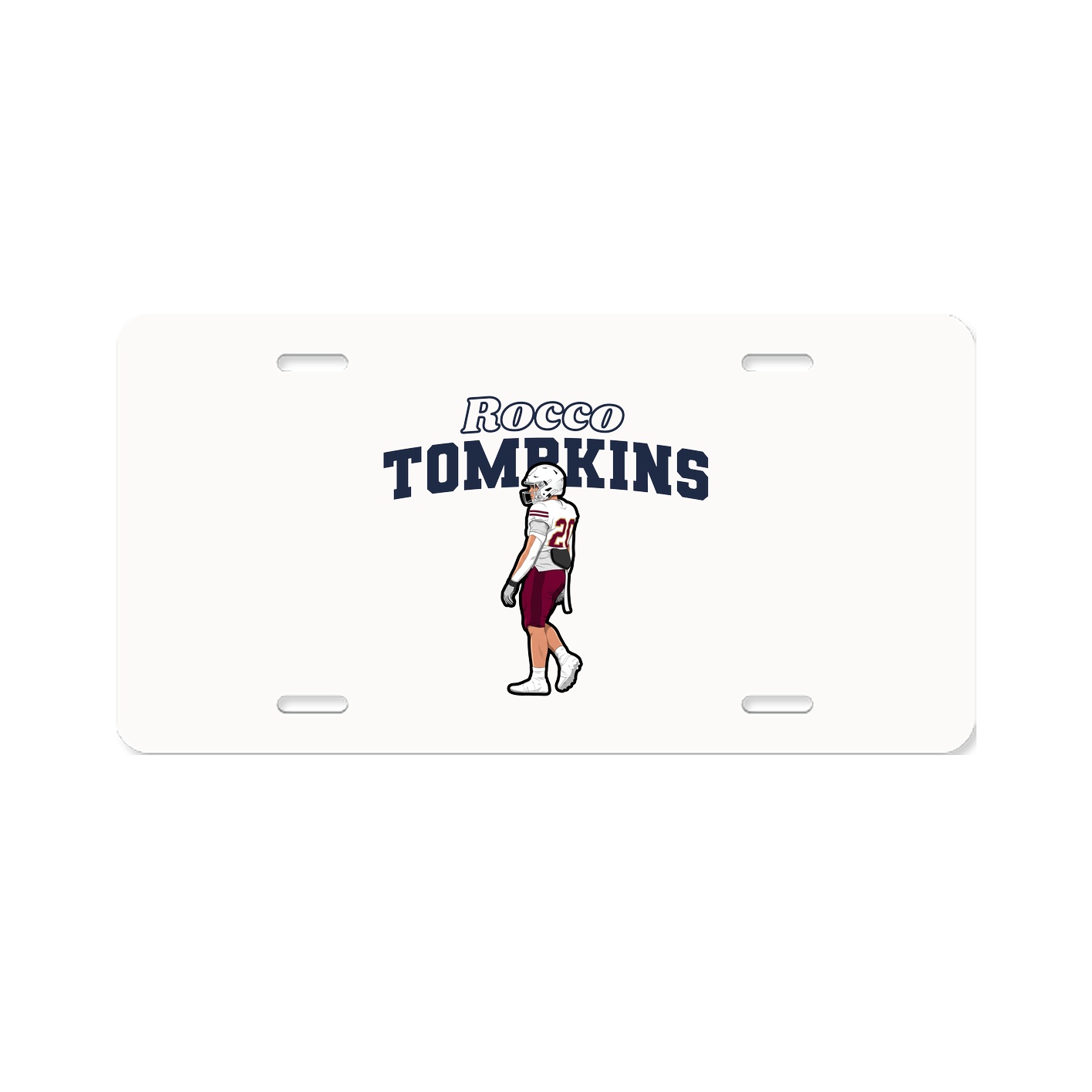 License Plate — Name Arch in Classic