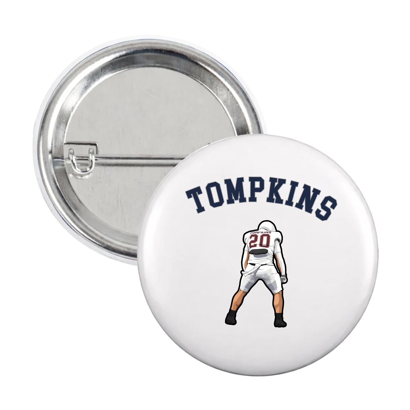 Game Day Button — Shirsey Arch in White