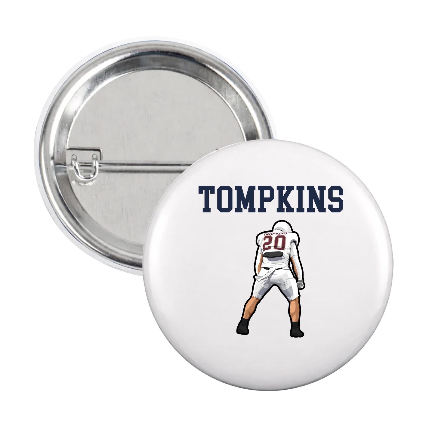 Game Day Button — Shirsey in White