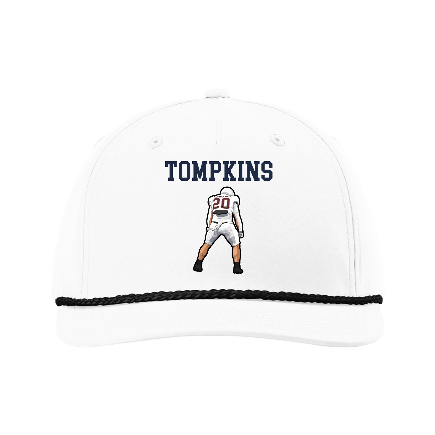 Five-Panel Classic Rope Cap — Shirsey in White