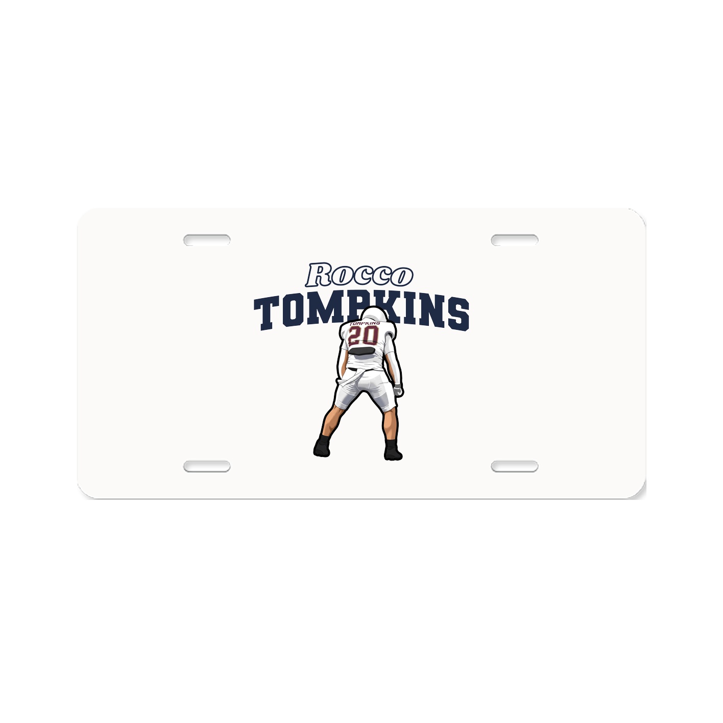 License Plate — Name Arch in Classic