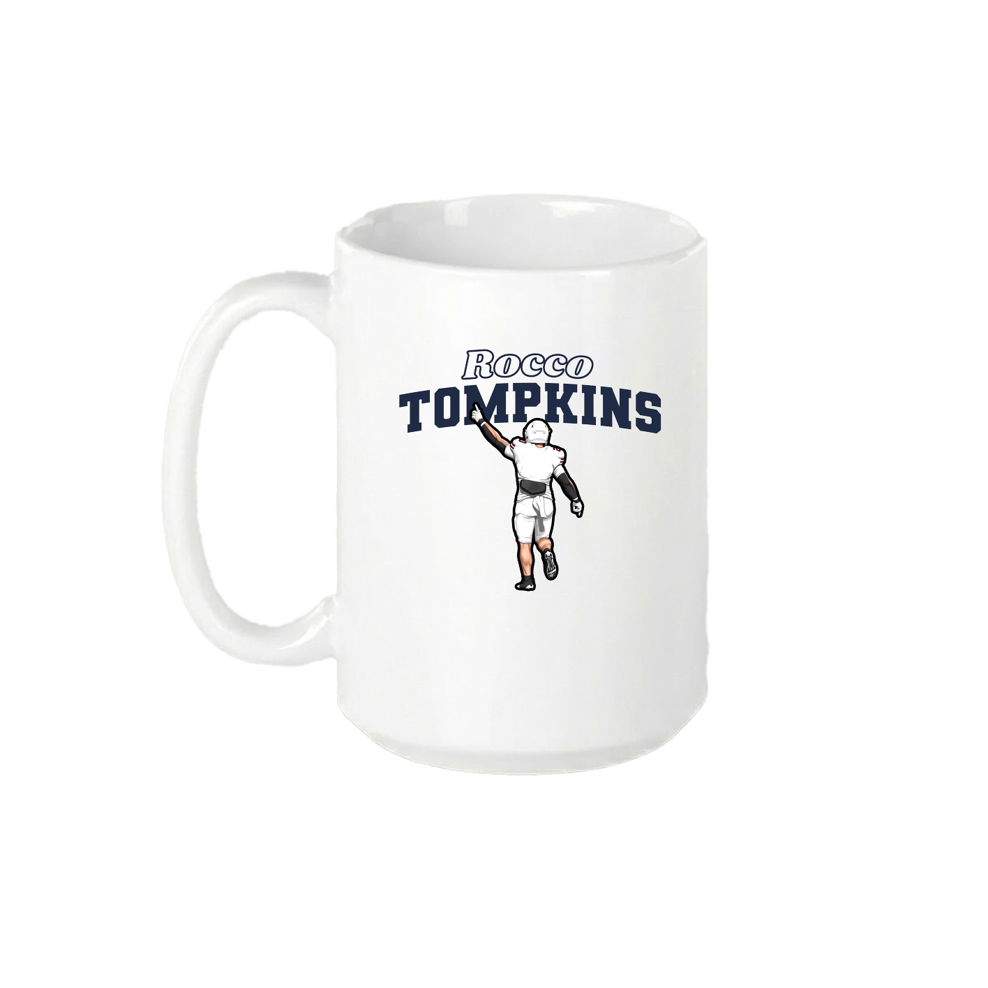 15oz Coffee Mug — Name Arch in White