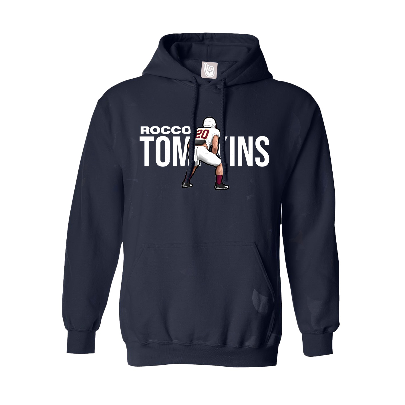 Youth Hoodie — Player Name in Navy