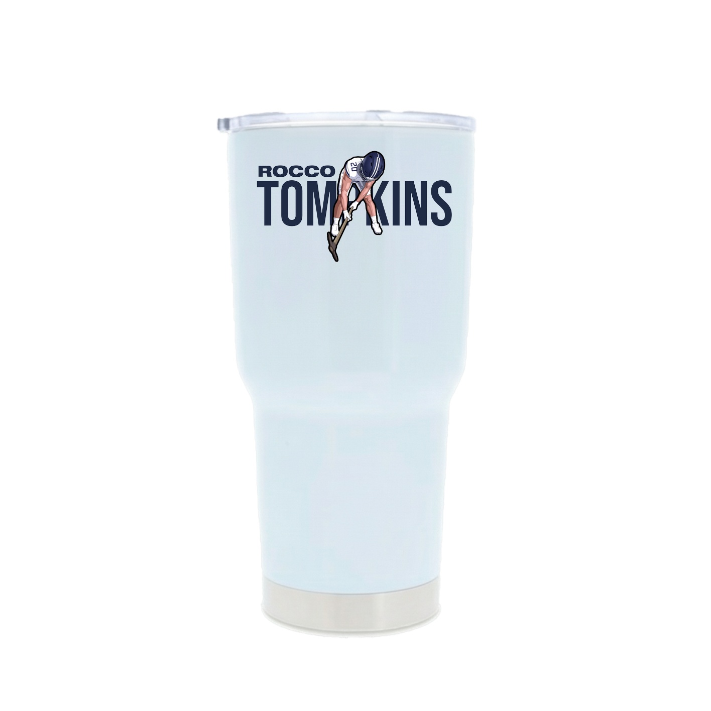 30oz Stainless Steel Tumbler — Player Name in White