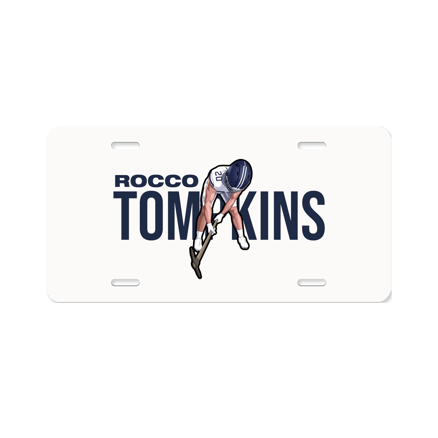 License Plate — Player Name in Classic