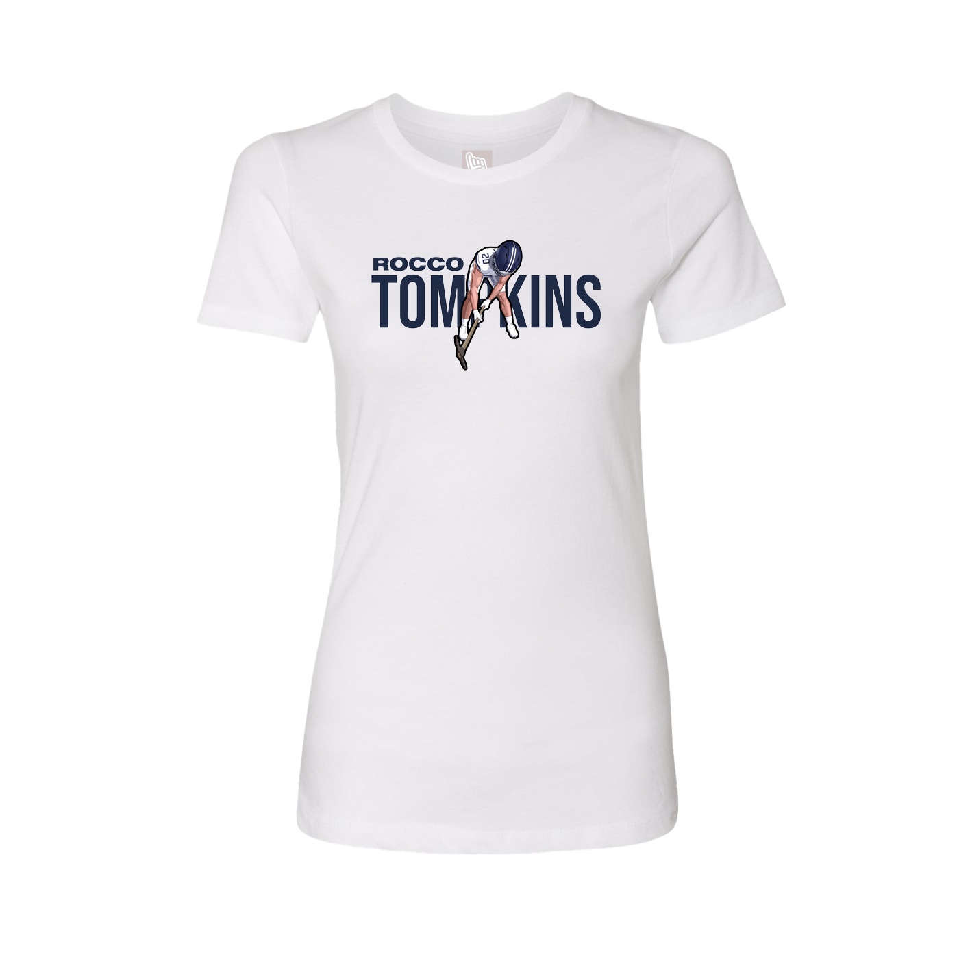 Womens Tee — Player Name in White