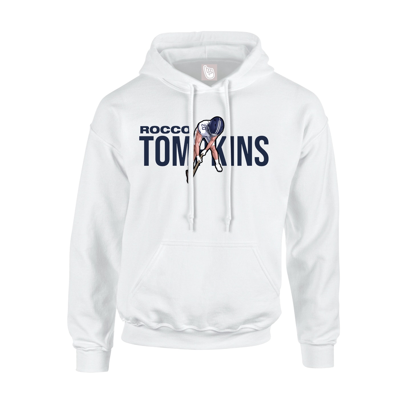 Youth Hoodie — Player Name in White