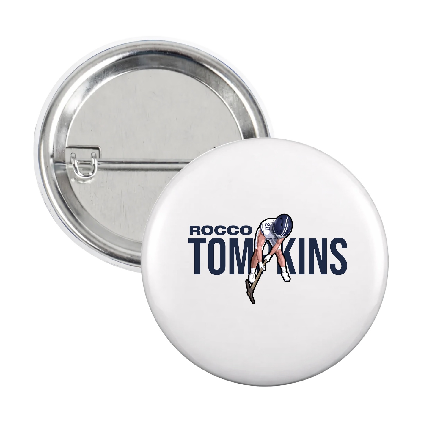 Game Day Button — Player Name in White