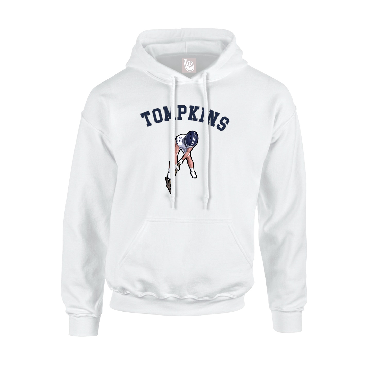 Youth Hoodie — Shirsey Arch in White
