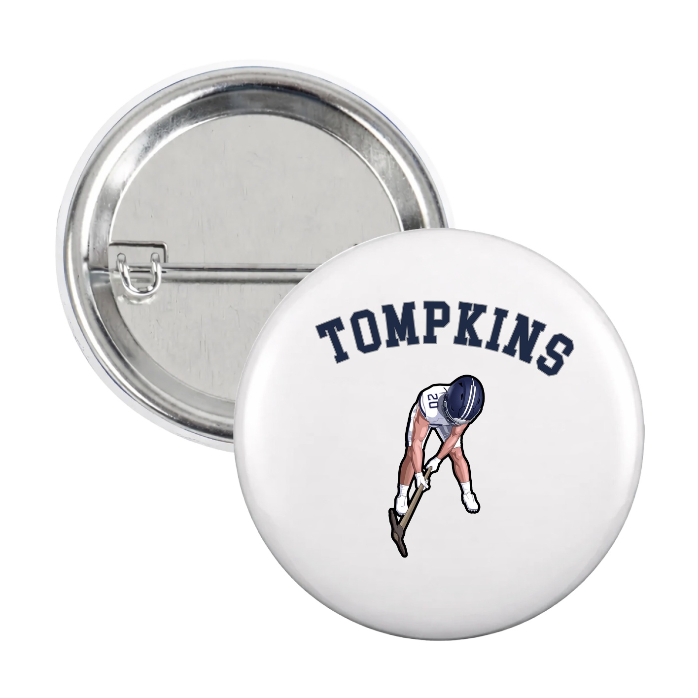 Game Day Button — Shirsey Arch in White