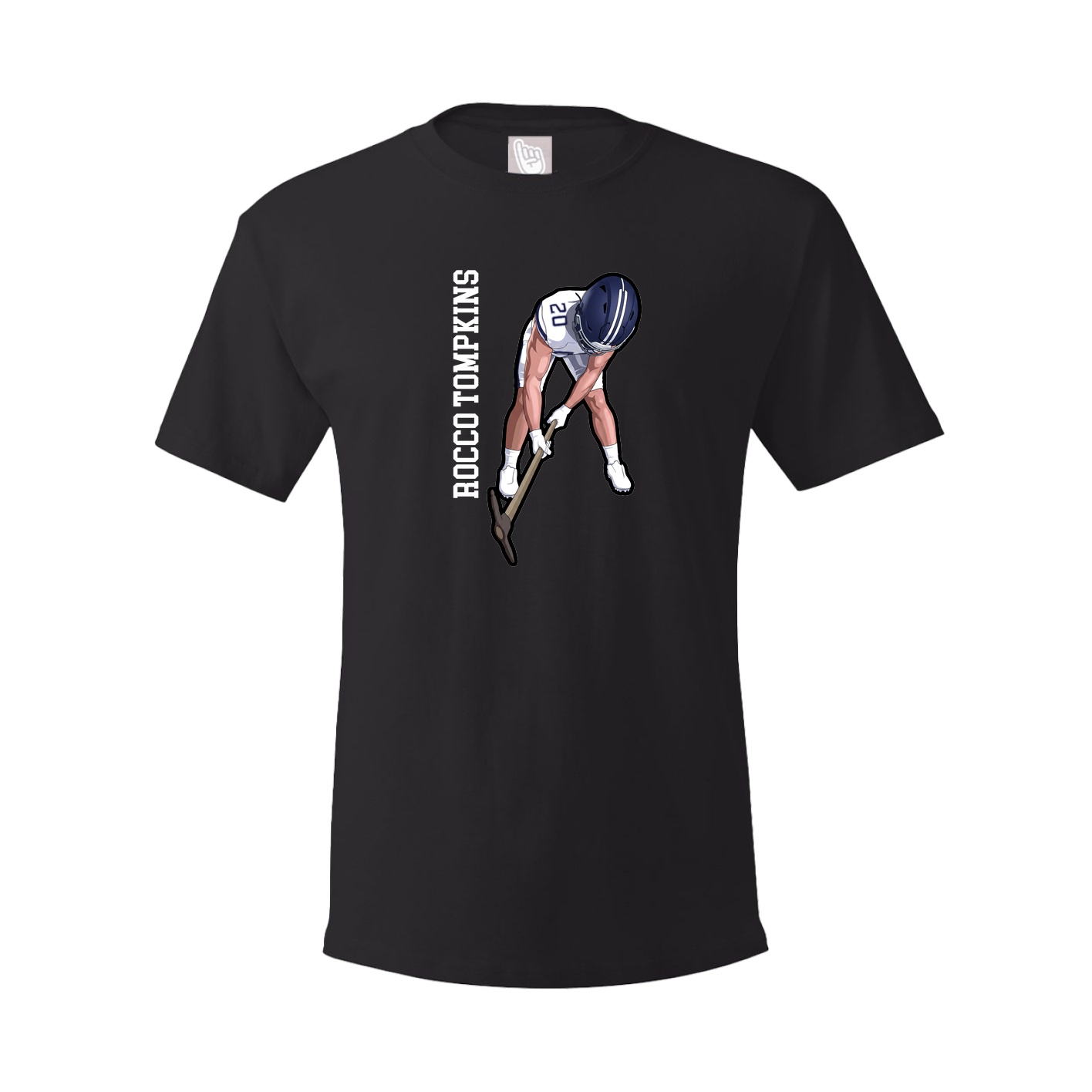 Tee — Name Vertical in Black