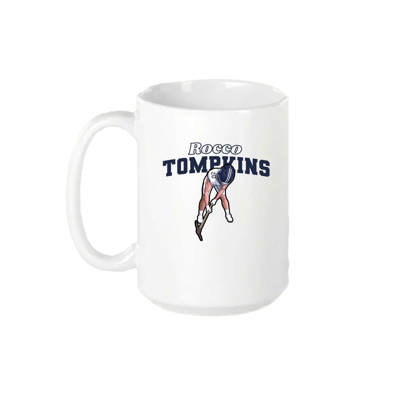 15oz Coffee Mug — Name Arch in White