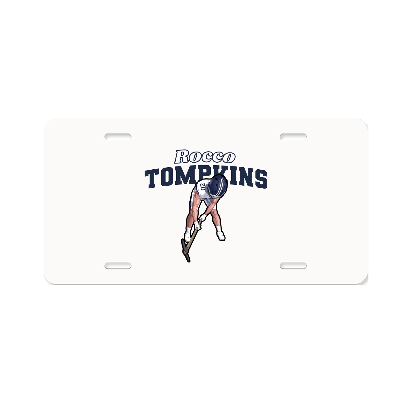 License Plate — Name Arch in Classic