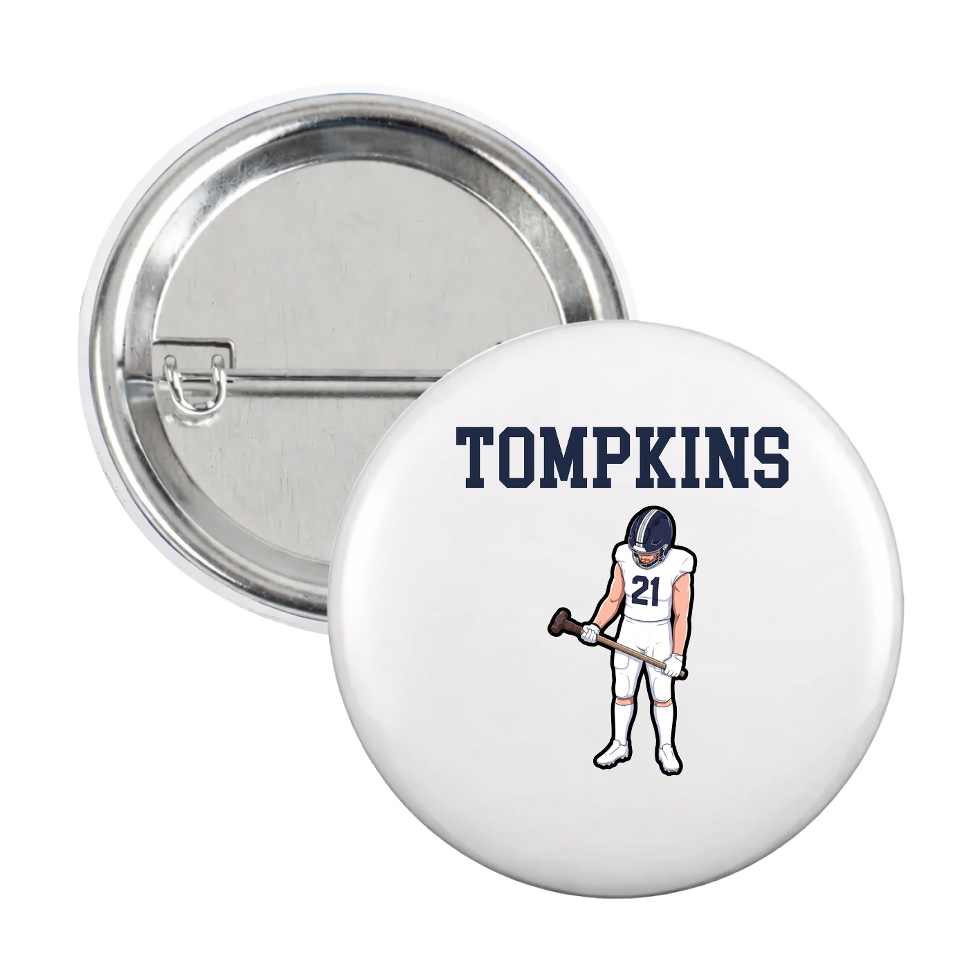 Game Day Button — Shirsey in White