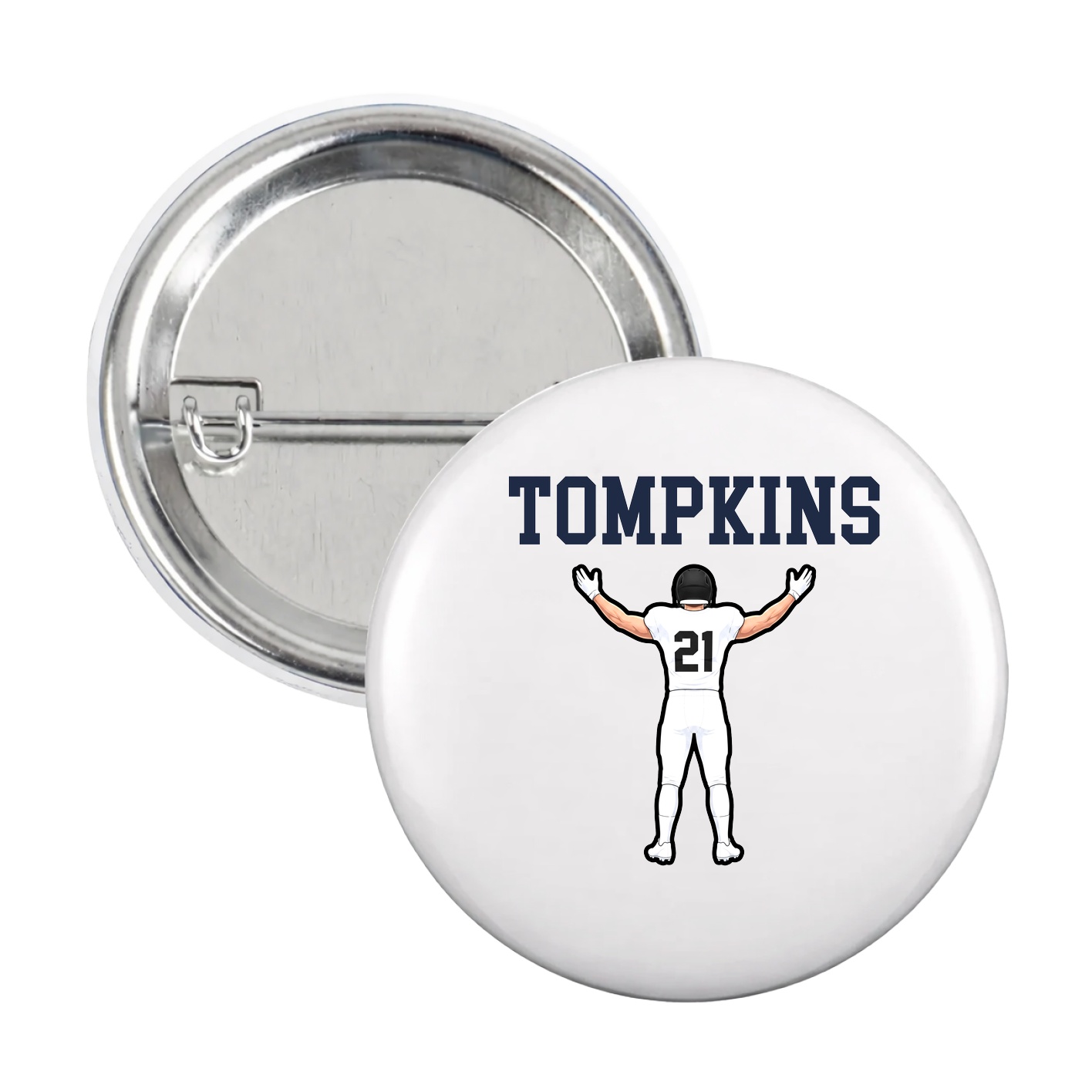 Game Day Button — Shirsey in White