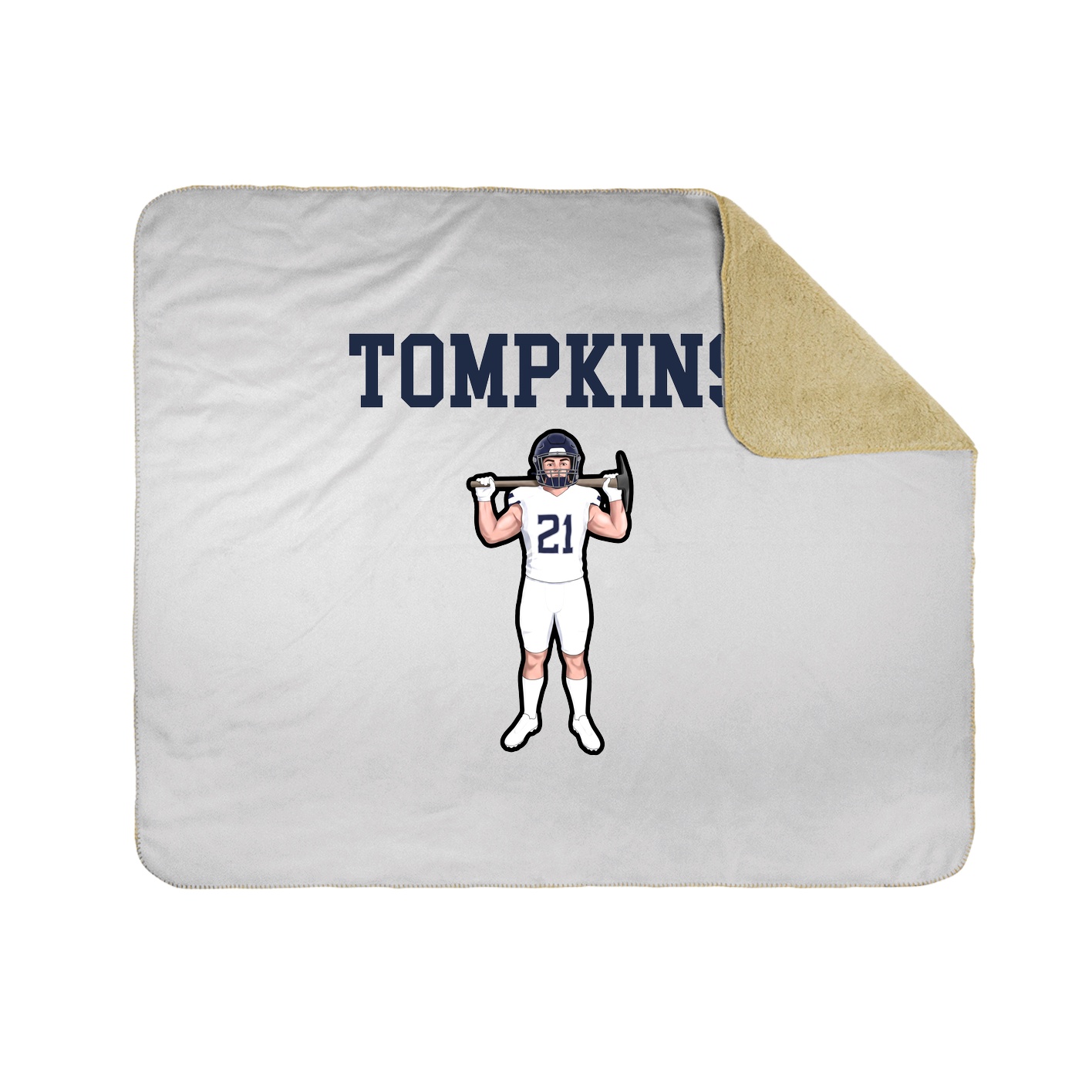 Throw Blanket — Shirsey in White