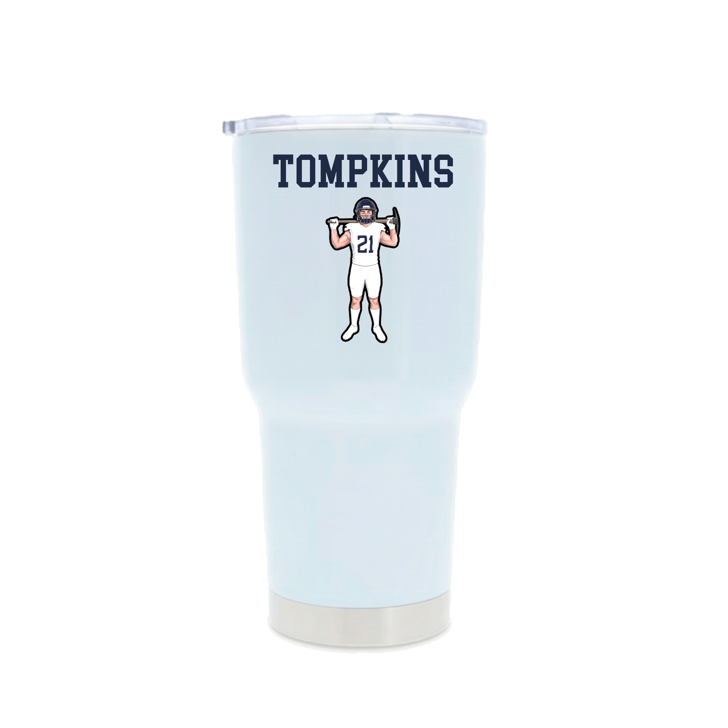 30oz Stainless Steel Tumbler — Shirsey in White