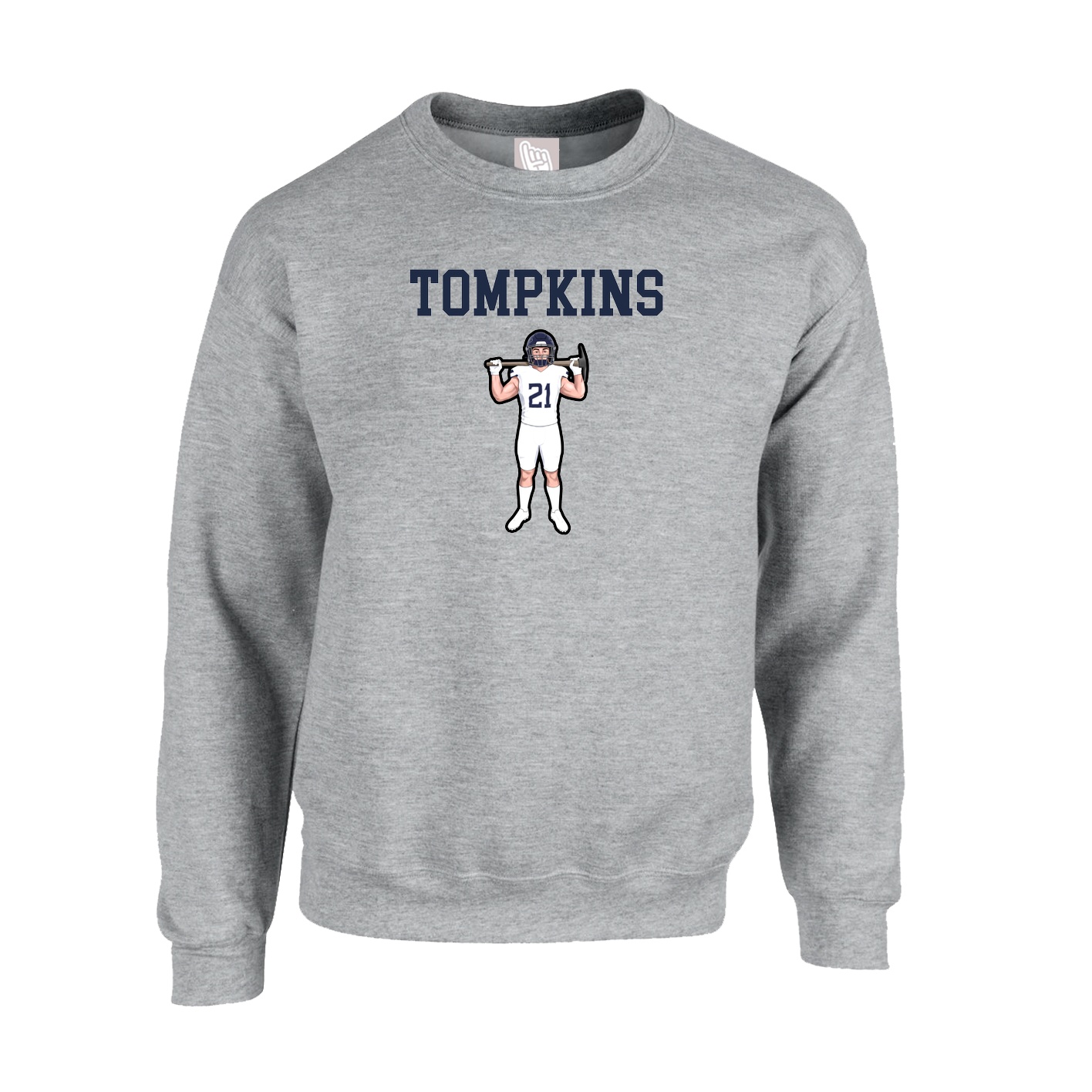 Fleece Crew — Shirsey in Grey