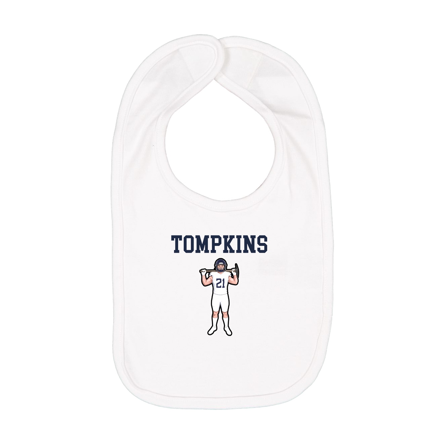 Infant Bib — Shirsey in White