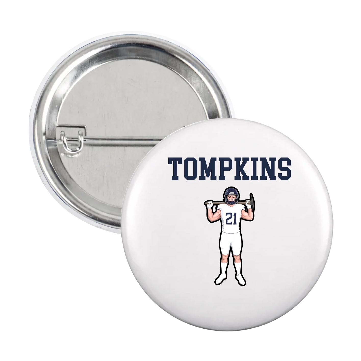 Game Day Button — Shirsey in White