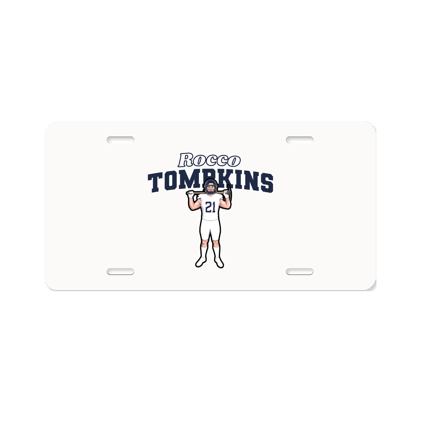 License Plate — Name Arch in Classic