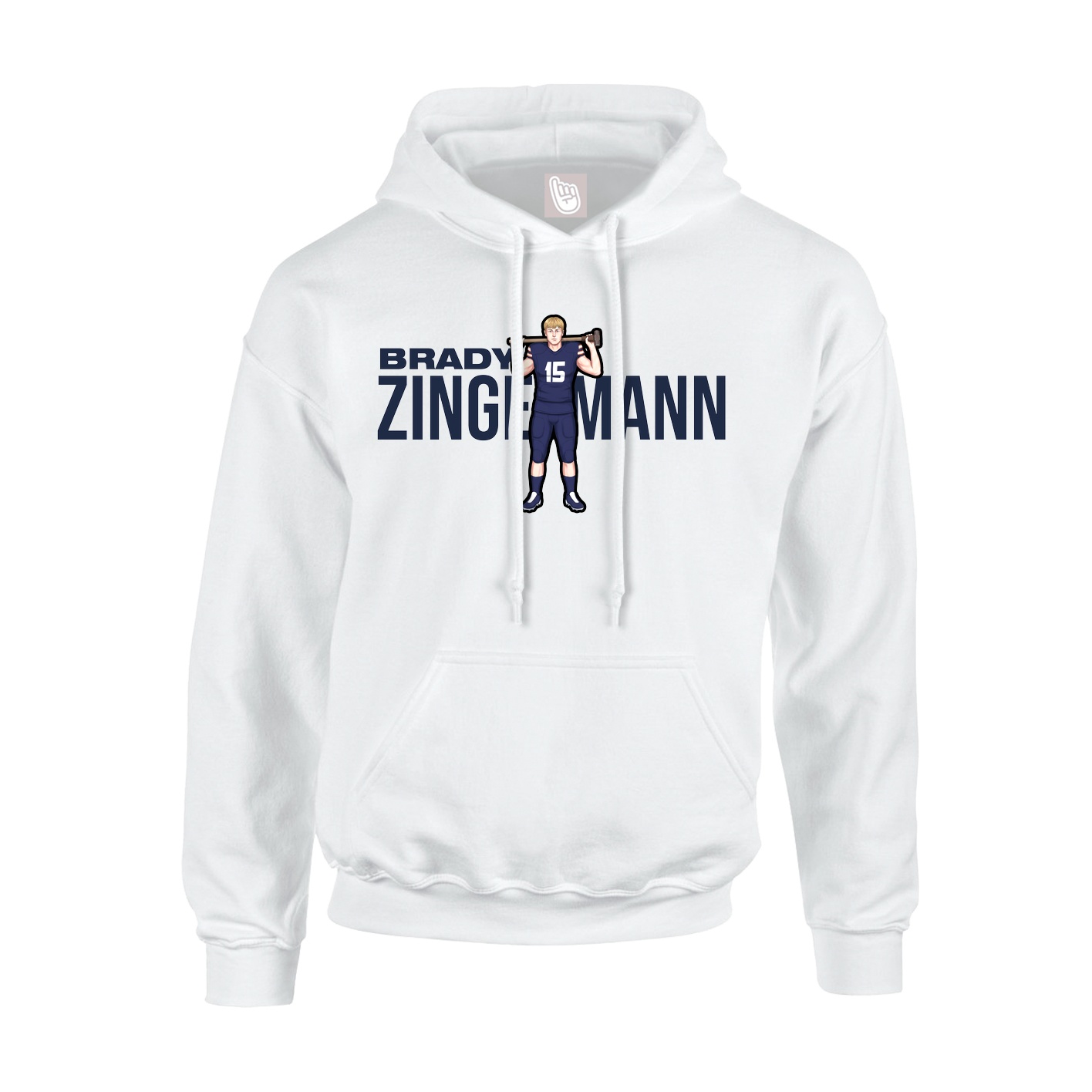 Hoodie — Player Name in White