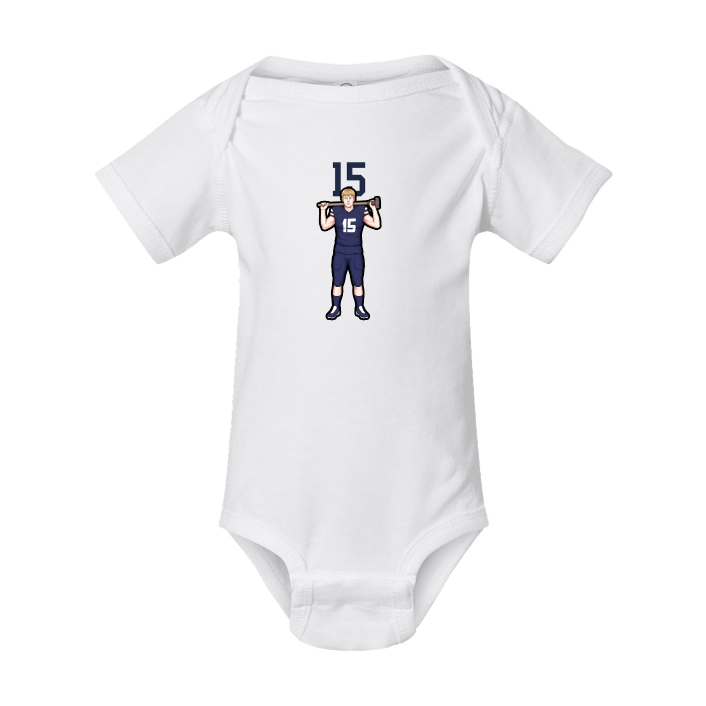 Baby Onesie — Number Top in White