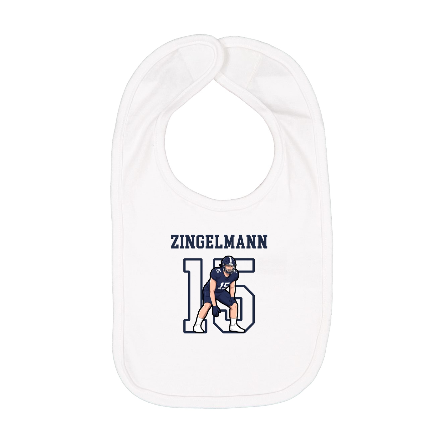 Infant Bib — Shirsey in White