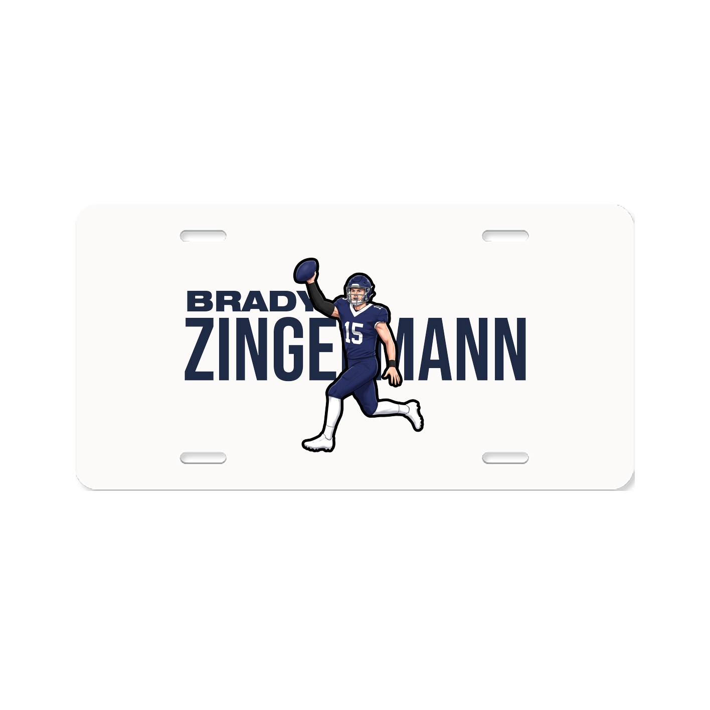 License Plate — Player Name in Classic