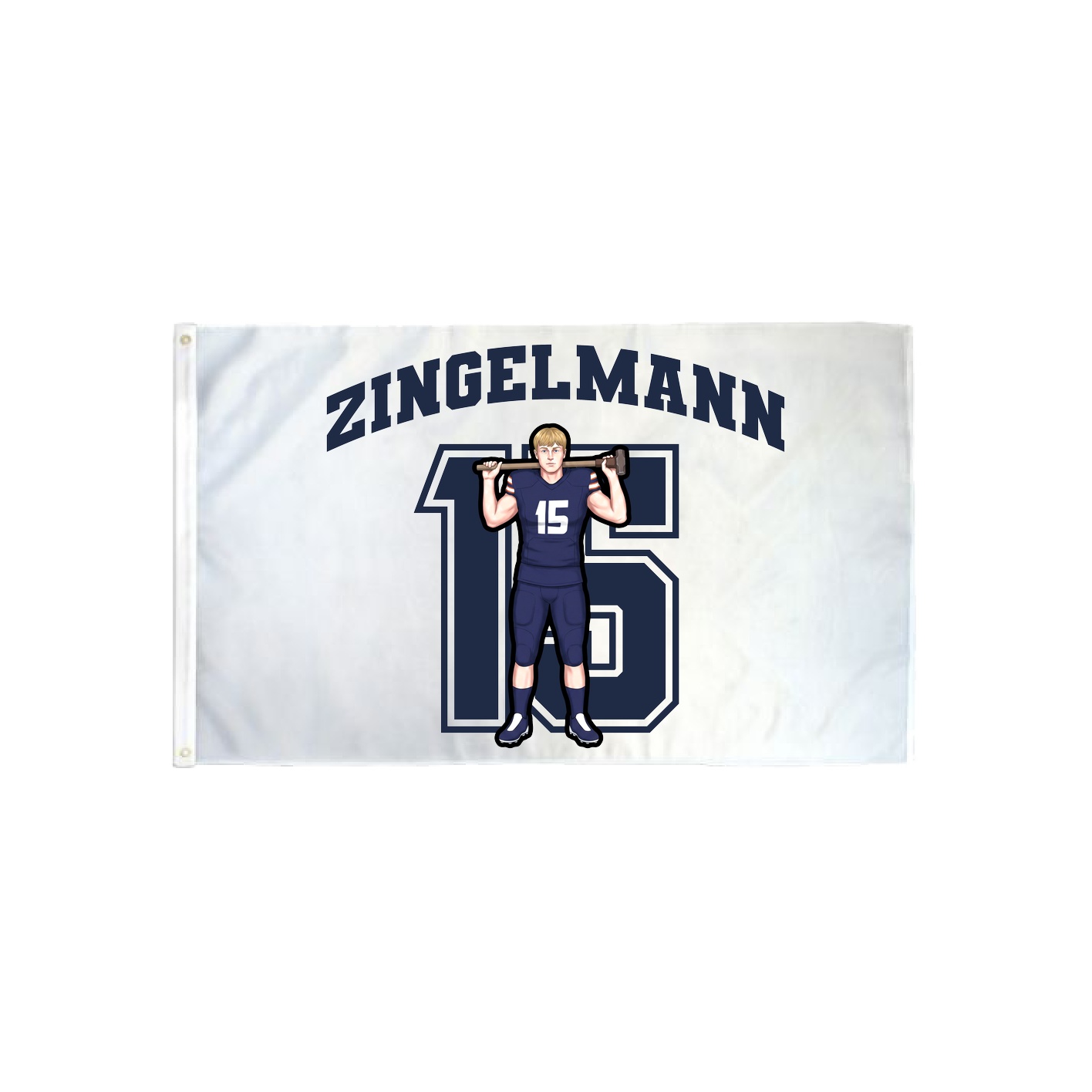 3x5 Flag — Number in Classic