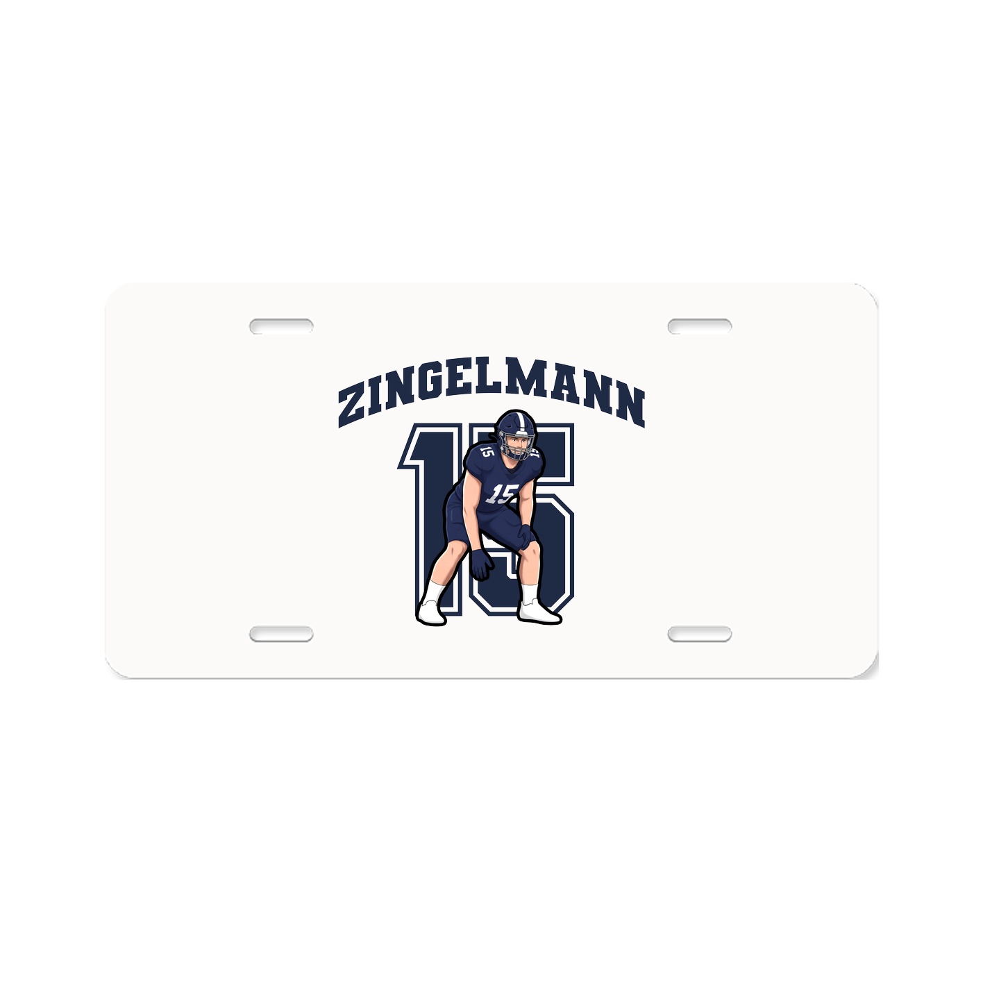 License Plate — Number in Classic