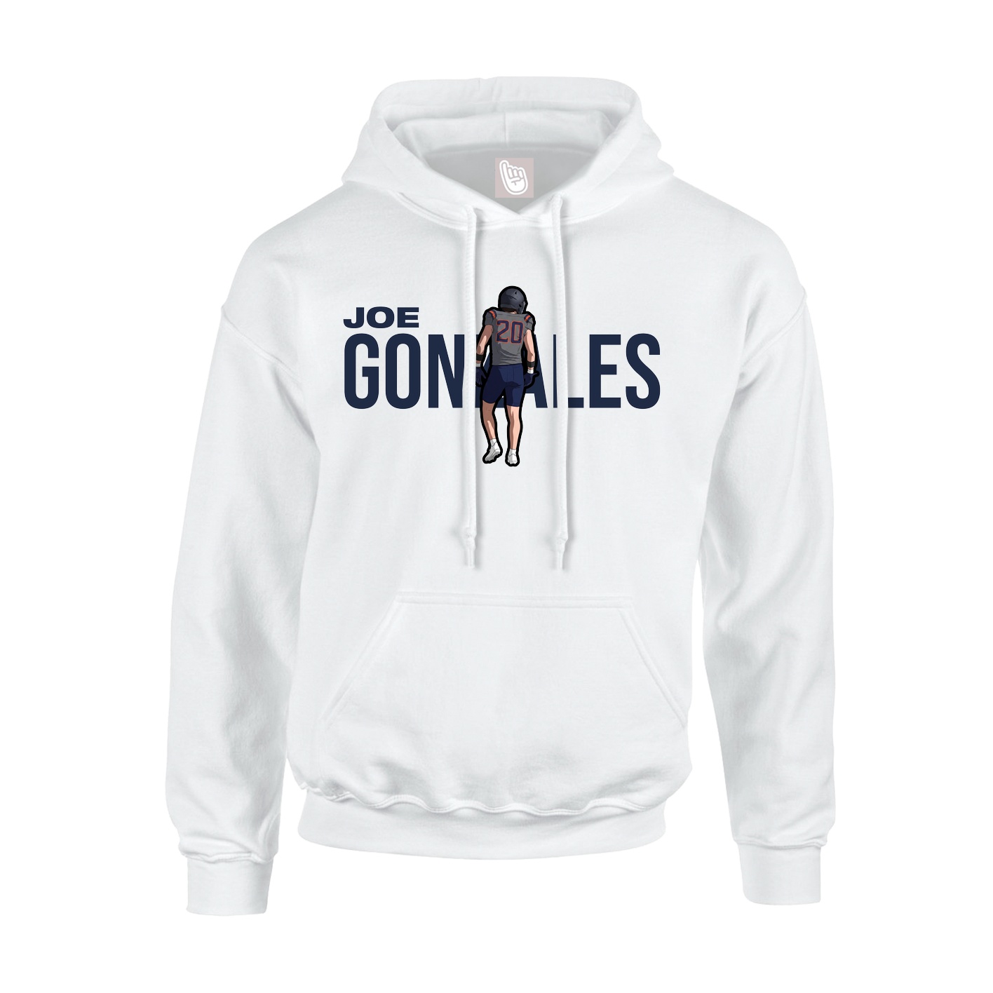 Hoodie — Player Name in White