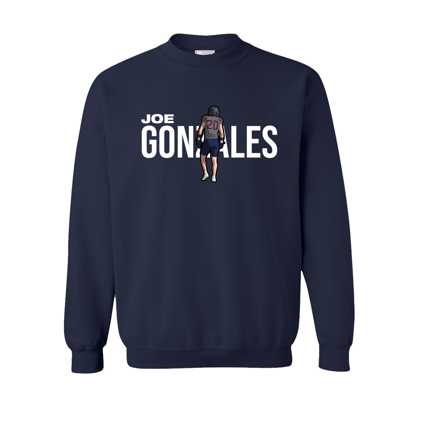 Fleece Crew — Player Name in Navy