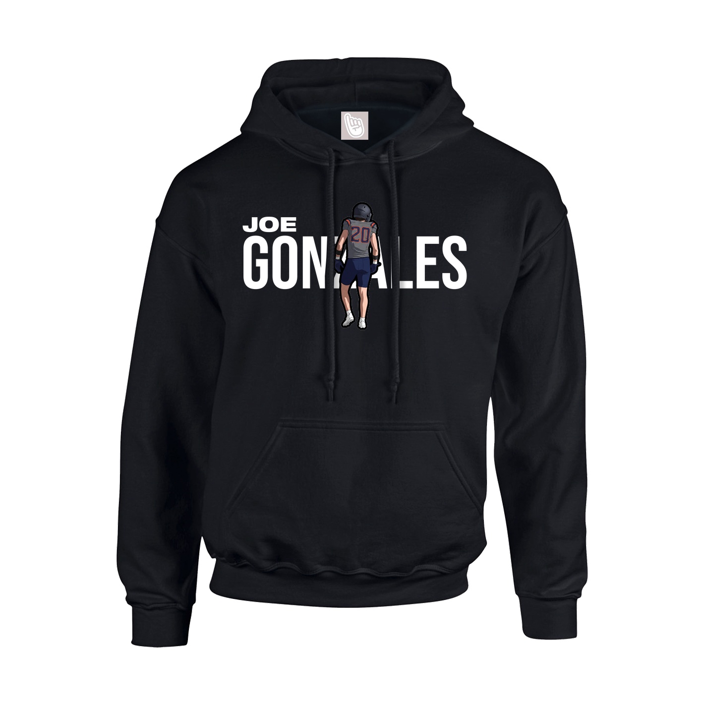 Youth Hoodie — Player Name in Black
