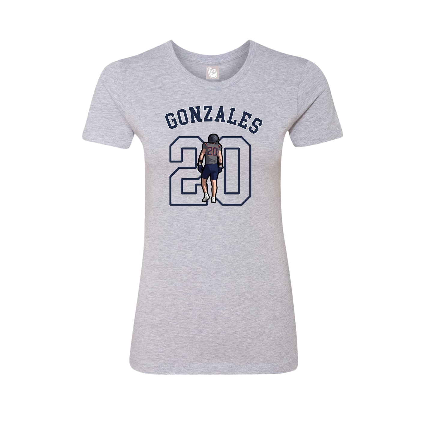 Fitted Women's Tee — Shirsey Arch in Grey