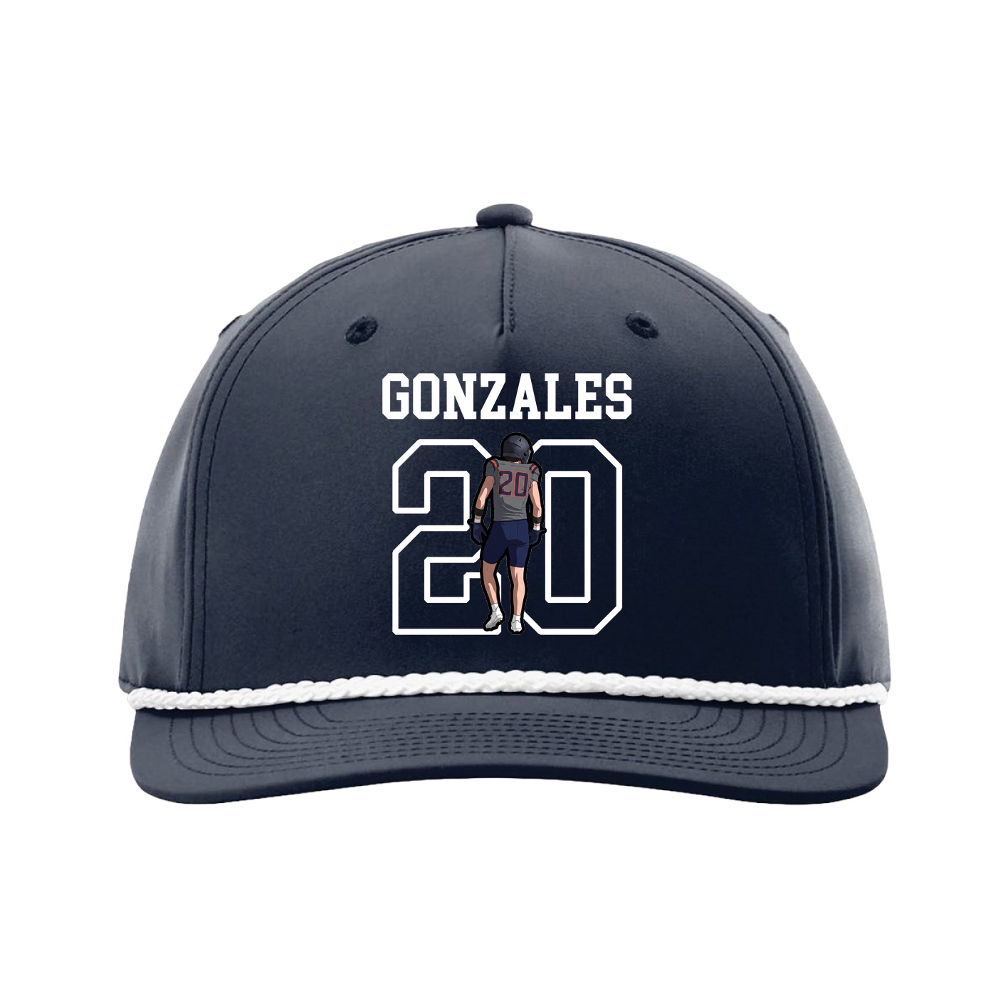 Five-Panel Classic Rope Cap — Shirsey in Navy