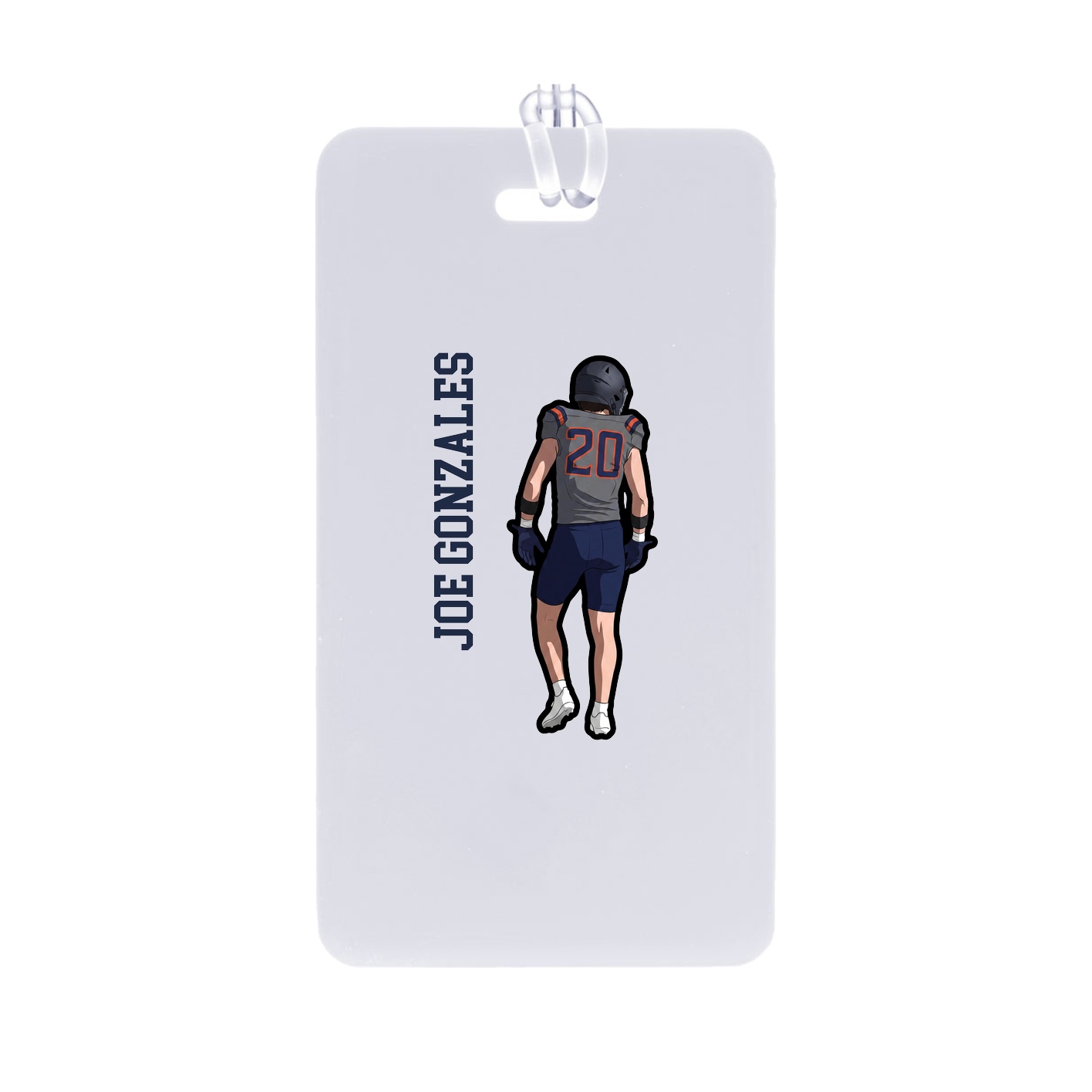 Bag Tag — Name Vertical in Classic