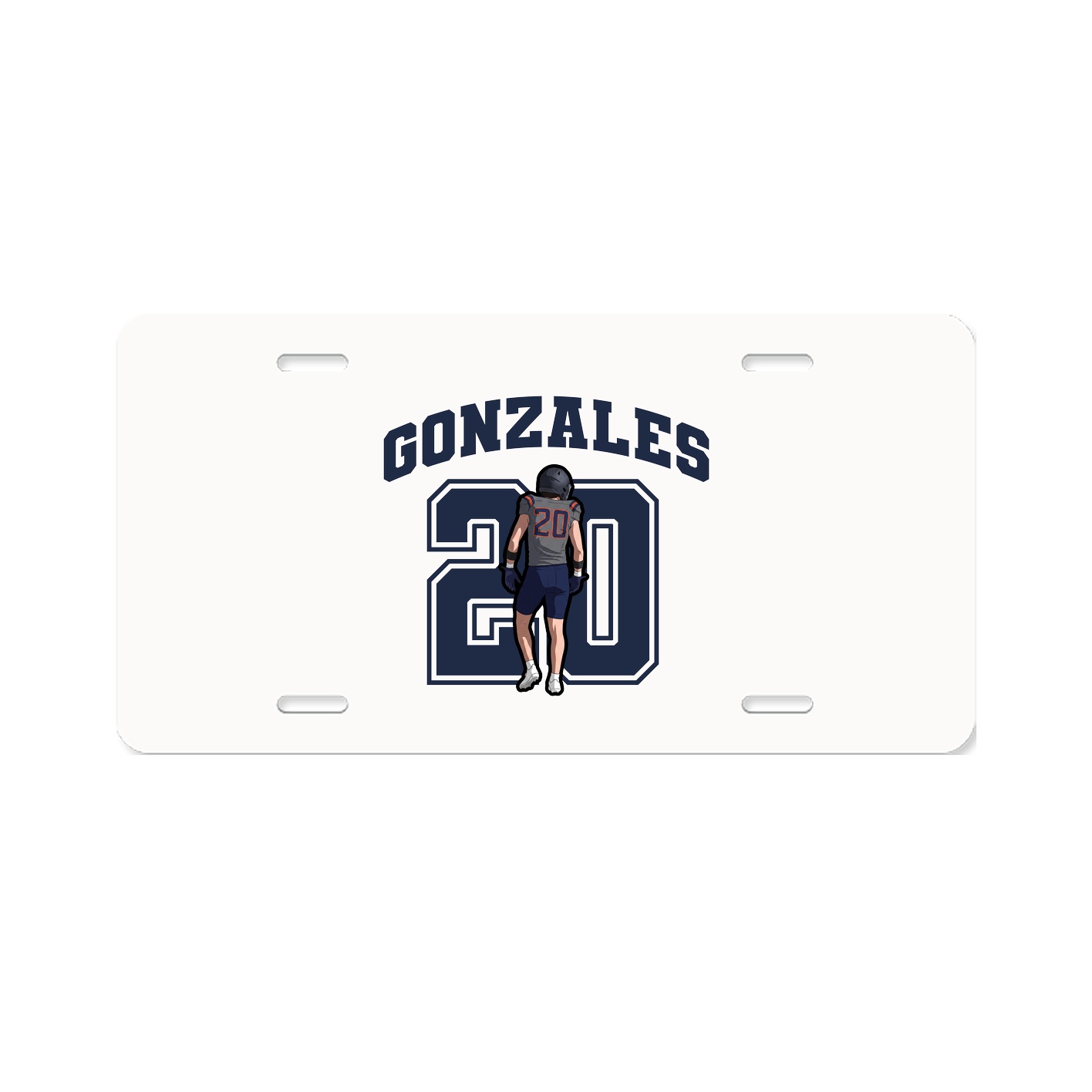 License Plate — Number in Classic